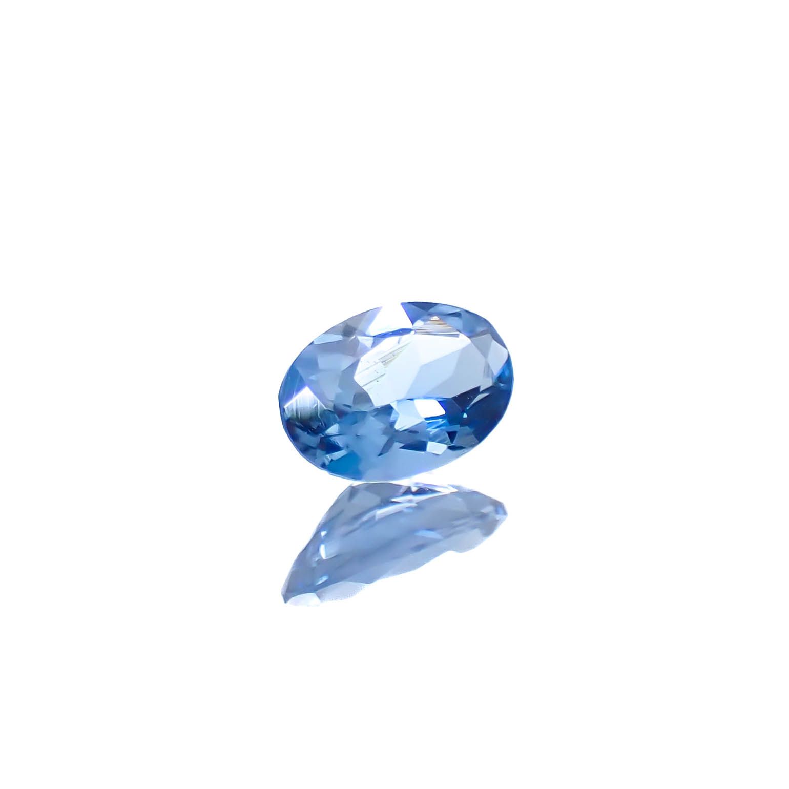 アクアマリン サンタマリアカラー ナイジェリア産 0.32ct [250329943]6x3.9mm前後