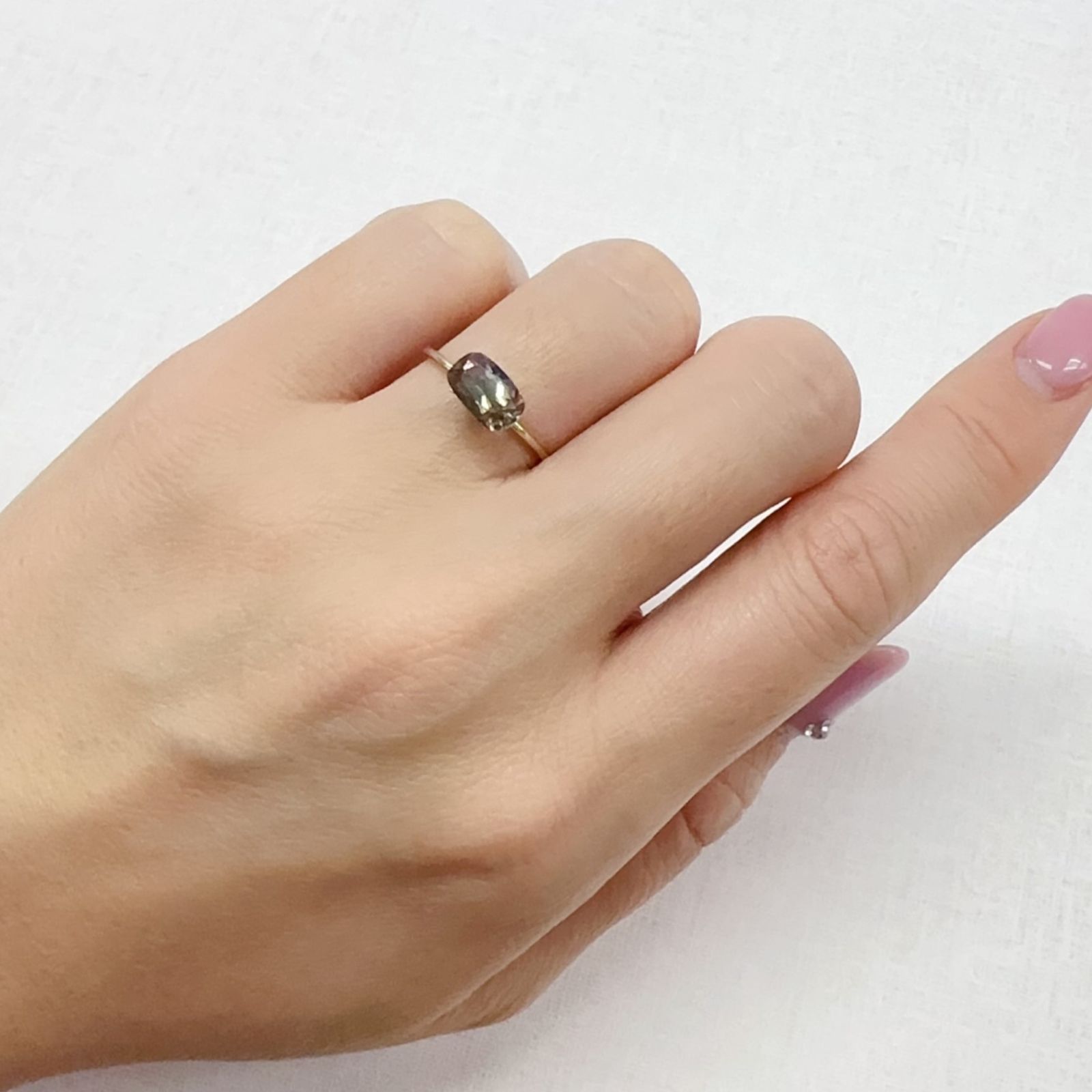 バイカラートルマリン コンゴ産 1.10ct[231224495]7.7x5.3mm前後