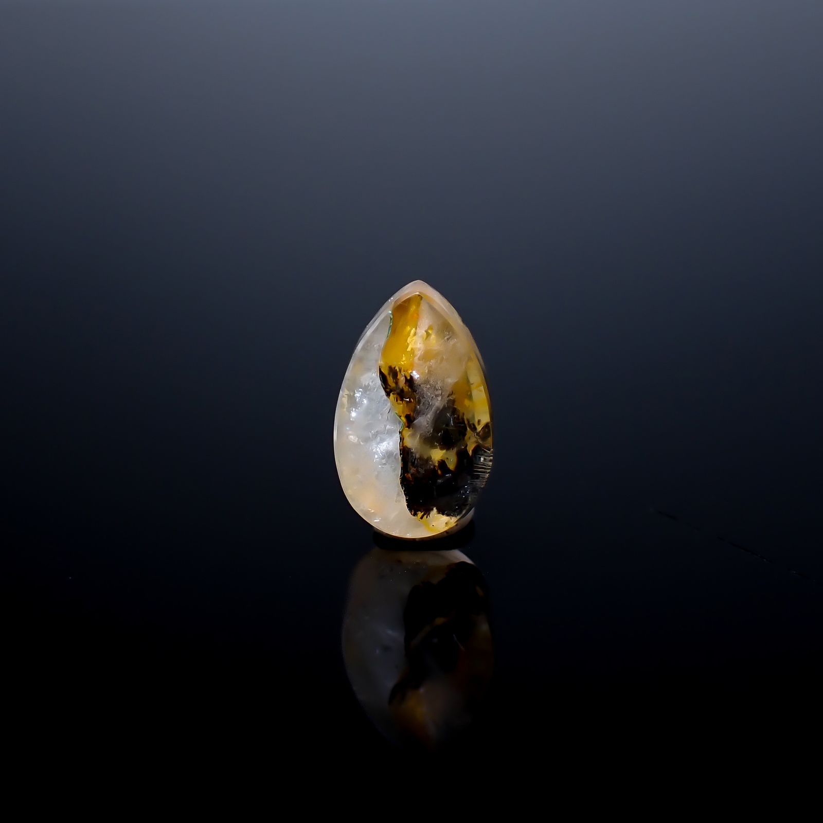 デンドリチッククォーツ ブラジル産 1.73ct / 8.9x5.8mm前後 [260724031]