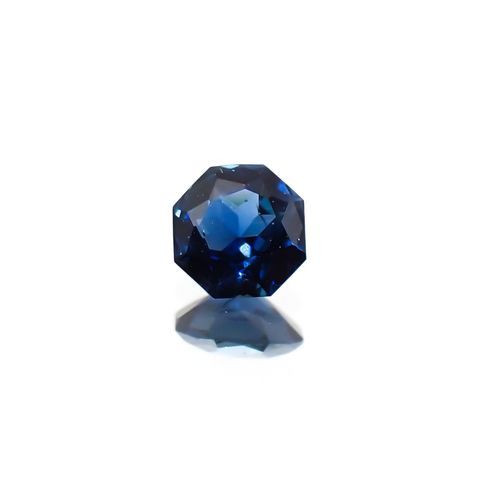 ◇オクタゴンカット◇サファイア(宝石名サファイア) マダガスカル産 識別済 0.14ct / 3.2x3.1mm前後 [26029064]