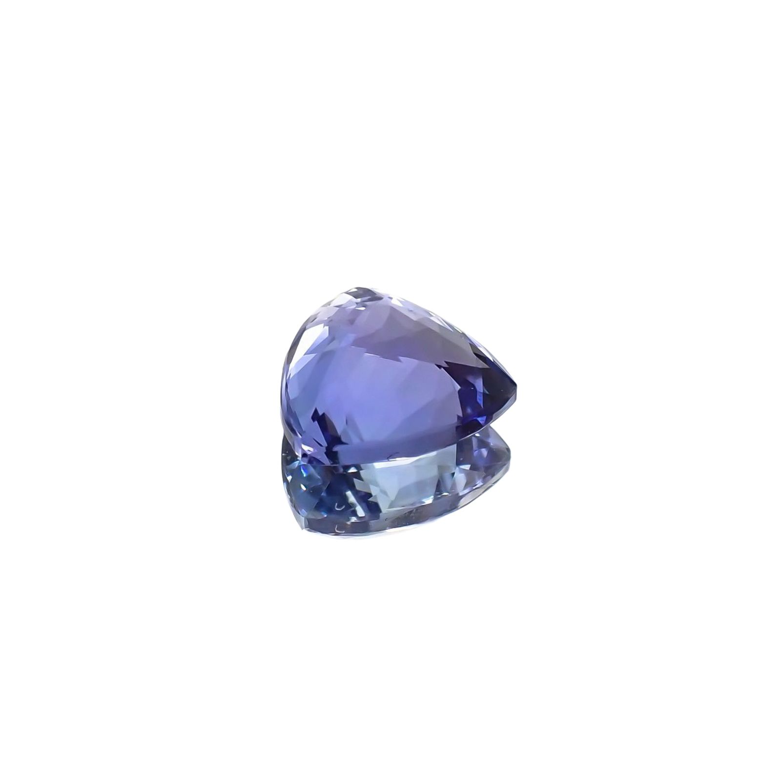 バイカラータンザナイト(宝石名タンザナイト) タンザニア産 ソ付(彩珠) 1.413ct / 7.1x7mm前後 [210711822]
