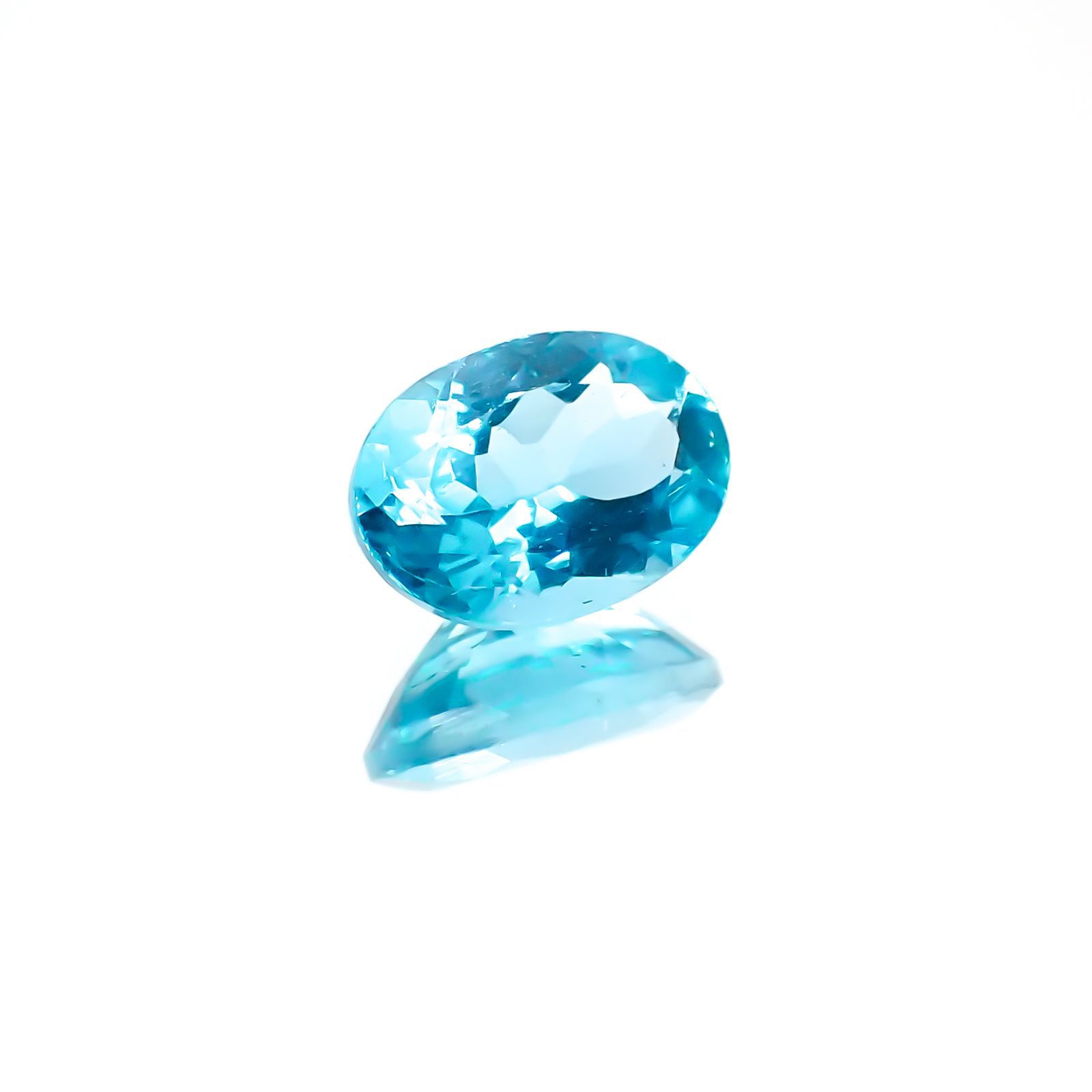 アパタイト(宝石名アパタイト)ブラジル産 0.87ct 識別済[230823192]7.1x5.1mm前後