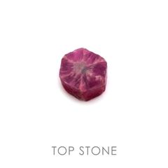 トラピッチェルビー(宝石名トラピッチェ・ルビー) ビルマ産 原石・結晶 0.30ct 識別済[19111533]3.8×3.2mm前後
