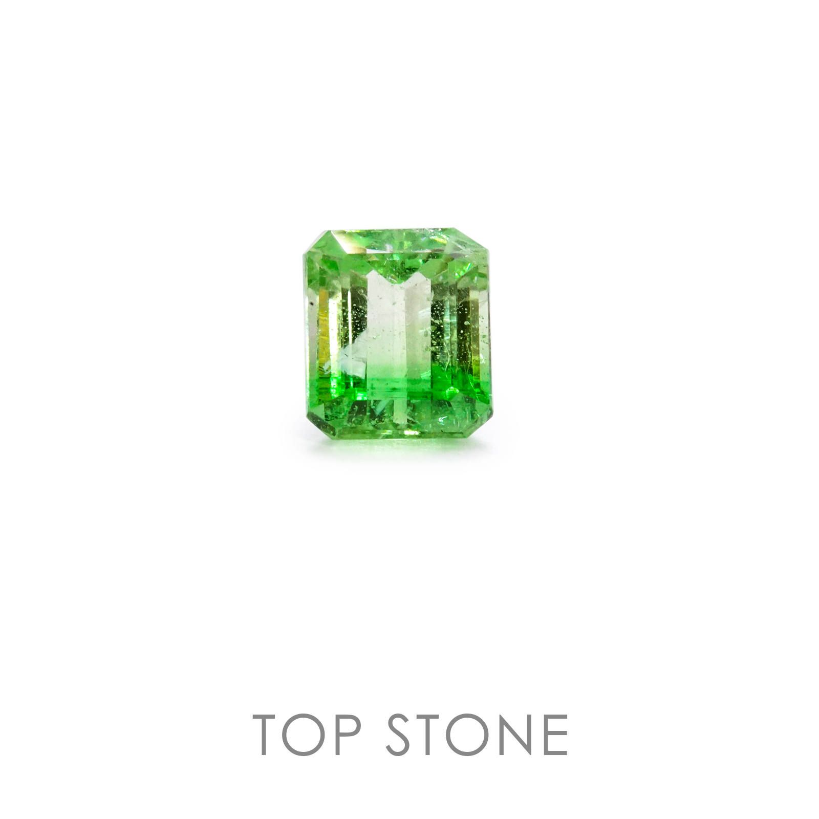 バイカラー ツァボライト タンザニア産 ルース 1.55ct[19111593]6.3×5.5mm前後 | TOP STONE(トップストーン)