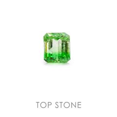 バイカラー ツァボライト タンザニア産 ルース 1.55ct[19111593]6.3×5.5mm前後