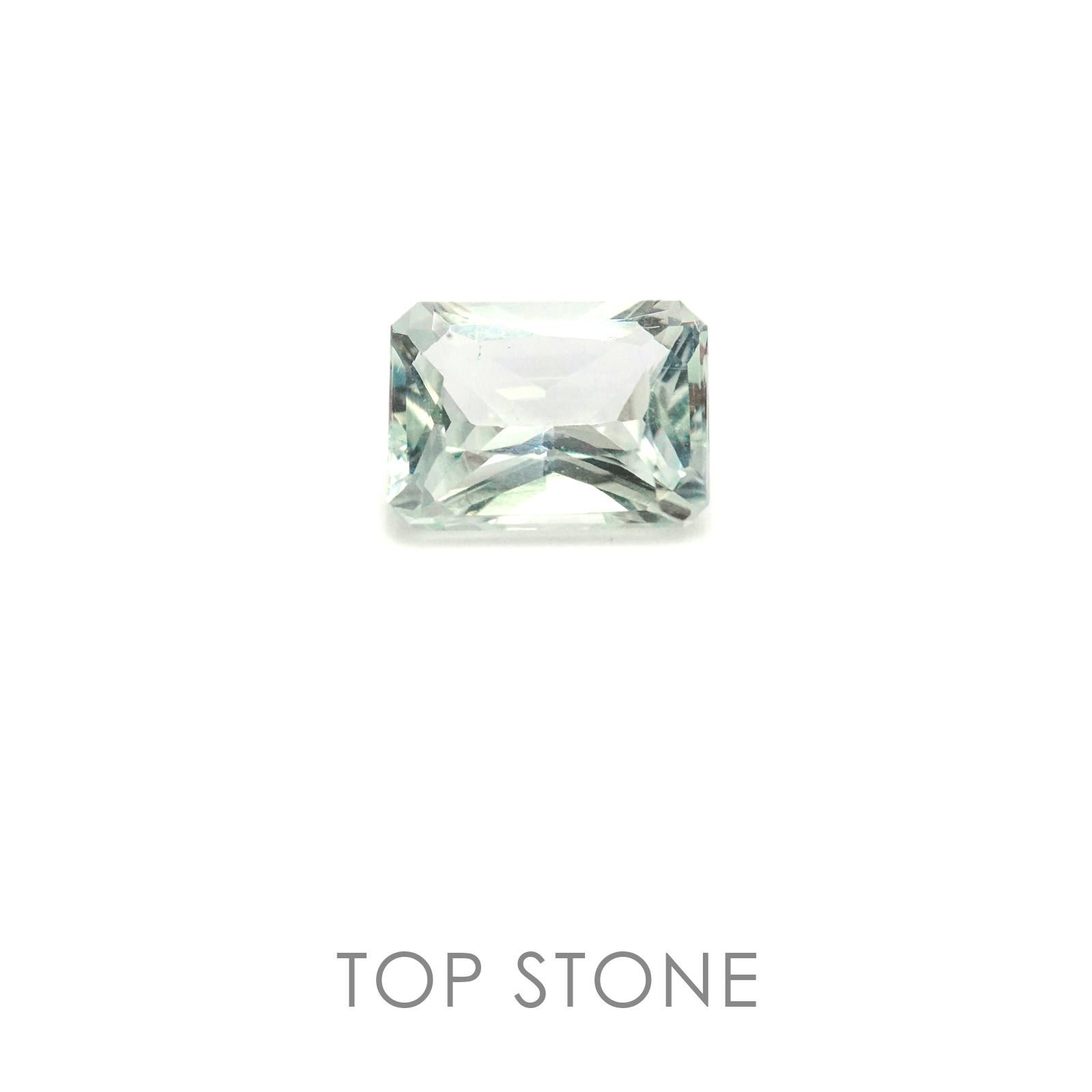 ライムスポジュミン(宝石名スポジュミン) ブラジル産 1.77ct 識別済[19111500]8.4×6.4mm前後