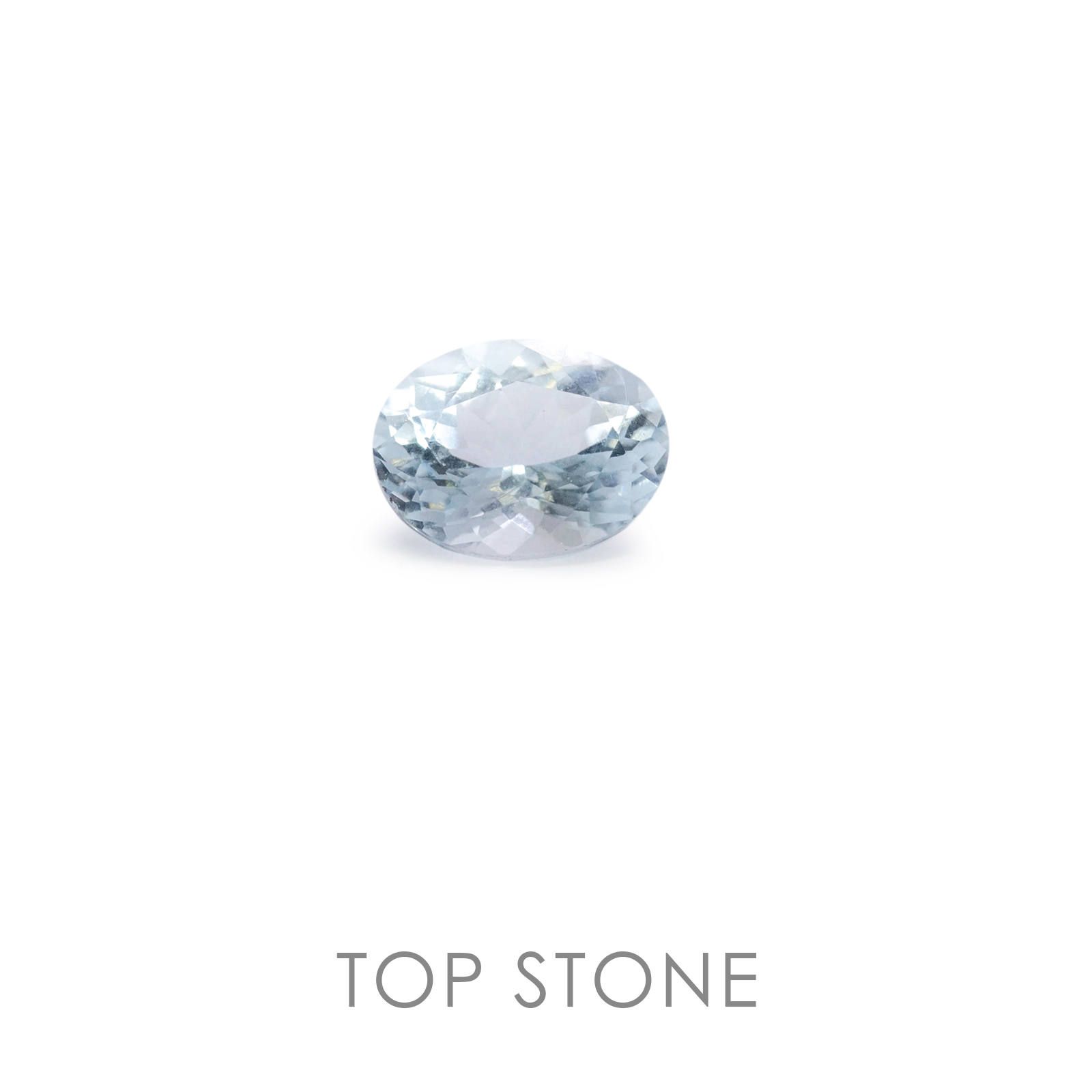アクアマリン(宝石名アクアマリン) ナイジェリア産 0.72ct 識別済[19111503]6.8×5.2mm前後