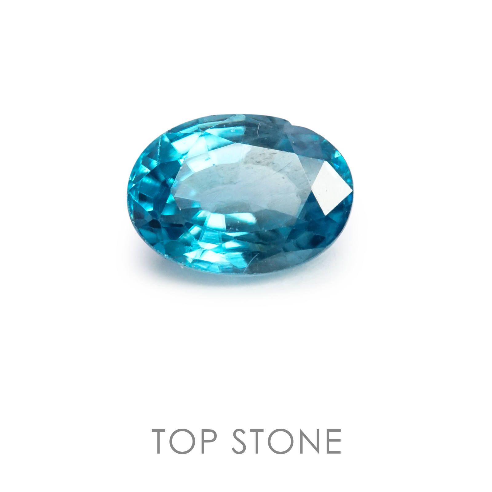 ブルージルコン カンボジア産 ルース 2.13ct[19111575]7.9×5.8mm前後