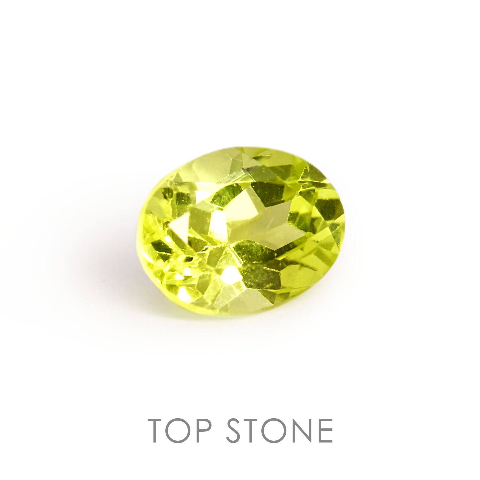 パロットクリソベリル インド産 ルース 1.39ct[19111470]7.6×5.7mm前後