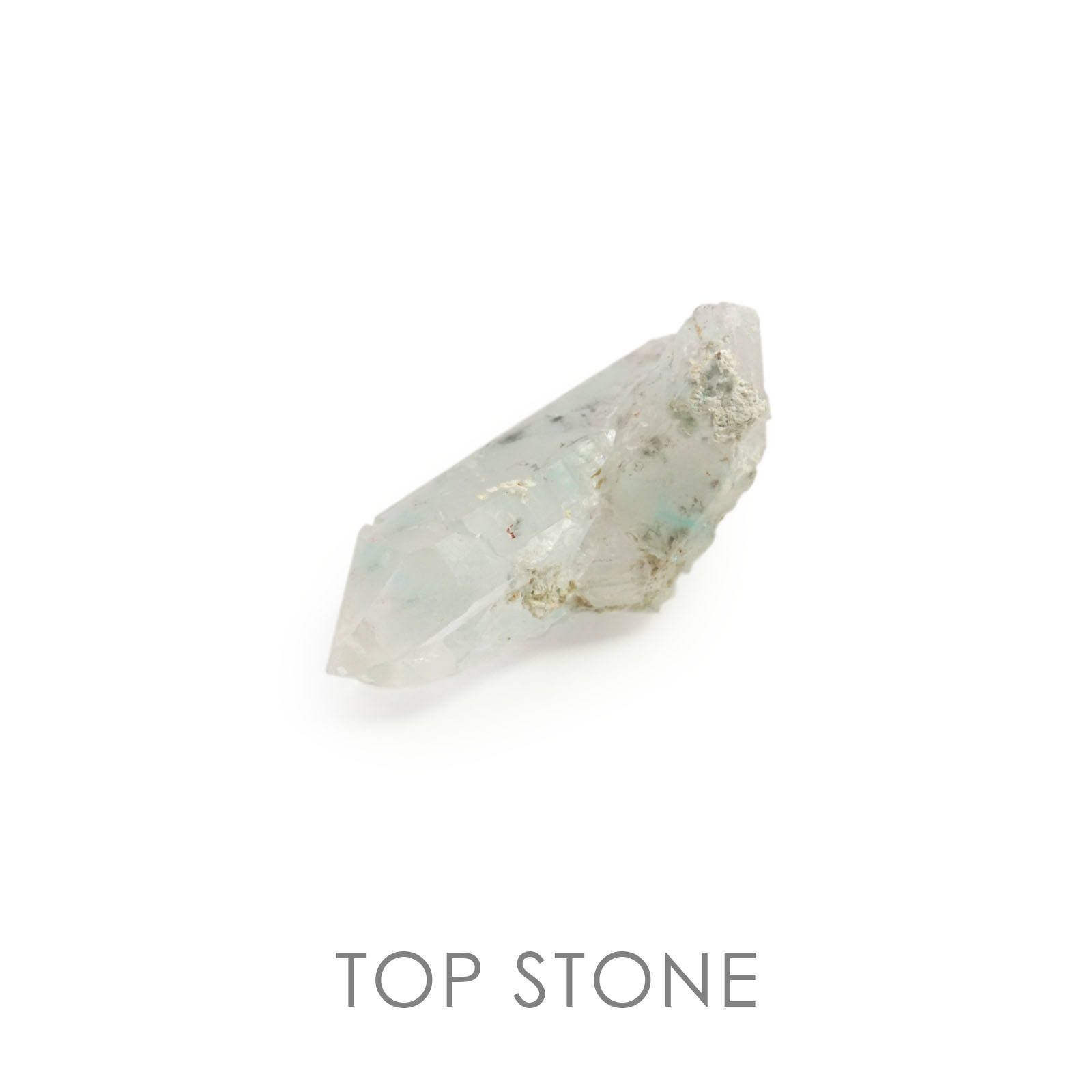 アホイト(宝石名アホアイト イン クォーツ) 南アフリカ・メッシーナ鉱山産 原石・結晶 8.37ct 識別済[19111898]19.8×11.4mm前後