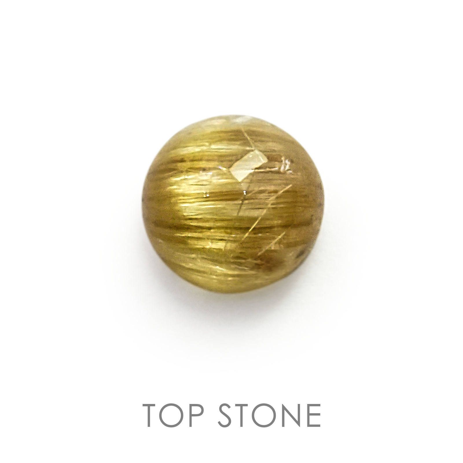 ルチルクォーツ ブラジル産 ルース 1.38ct[20021936]7×7mm前後