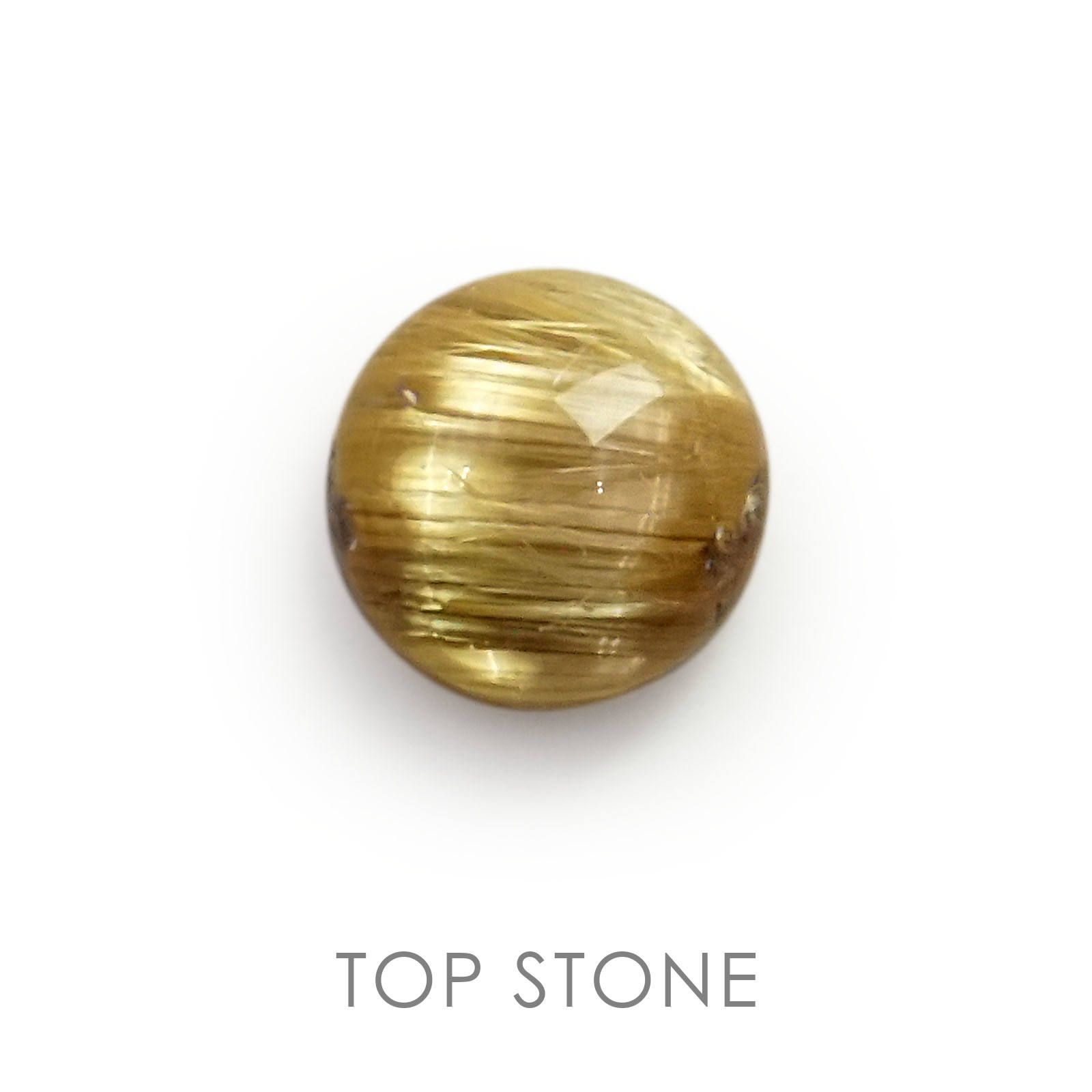 ルチルクォーツ ブラジル産 ルース 1.37ct[20021935]6.9×6.9mm前後