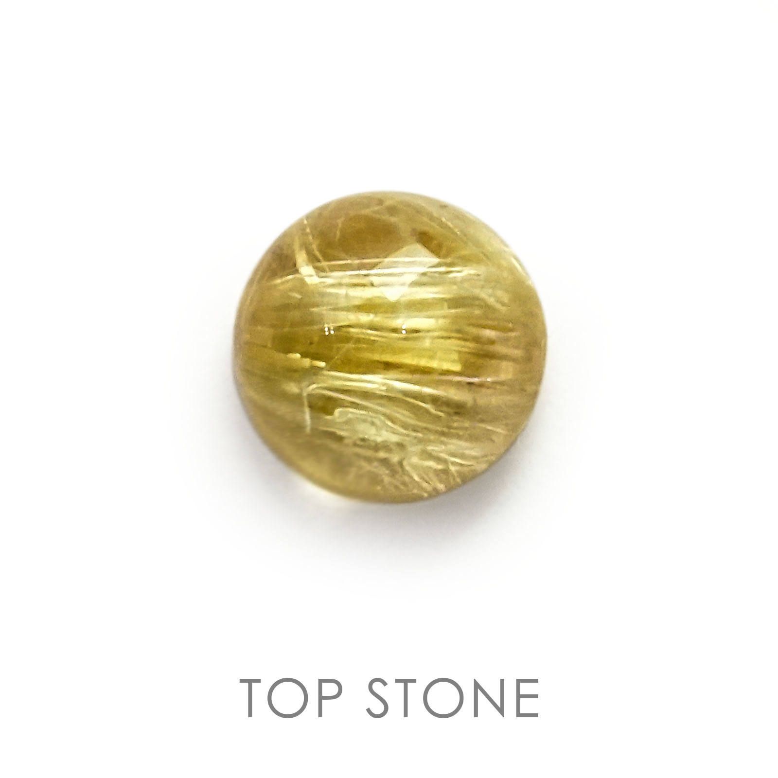 ルチルクォーツ ブラジル産 ルース 1.72ct[20021938]7.1×7.1mm前後