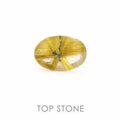 太陽タイチンルチルクォーツ ブラジル産 ルース 20.28ct[20041977]24.8×16.7mm前後