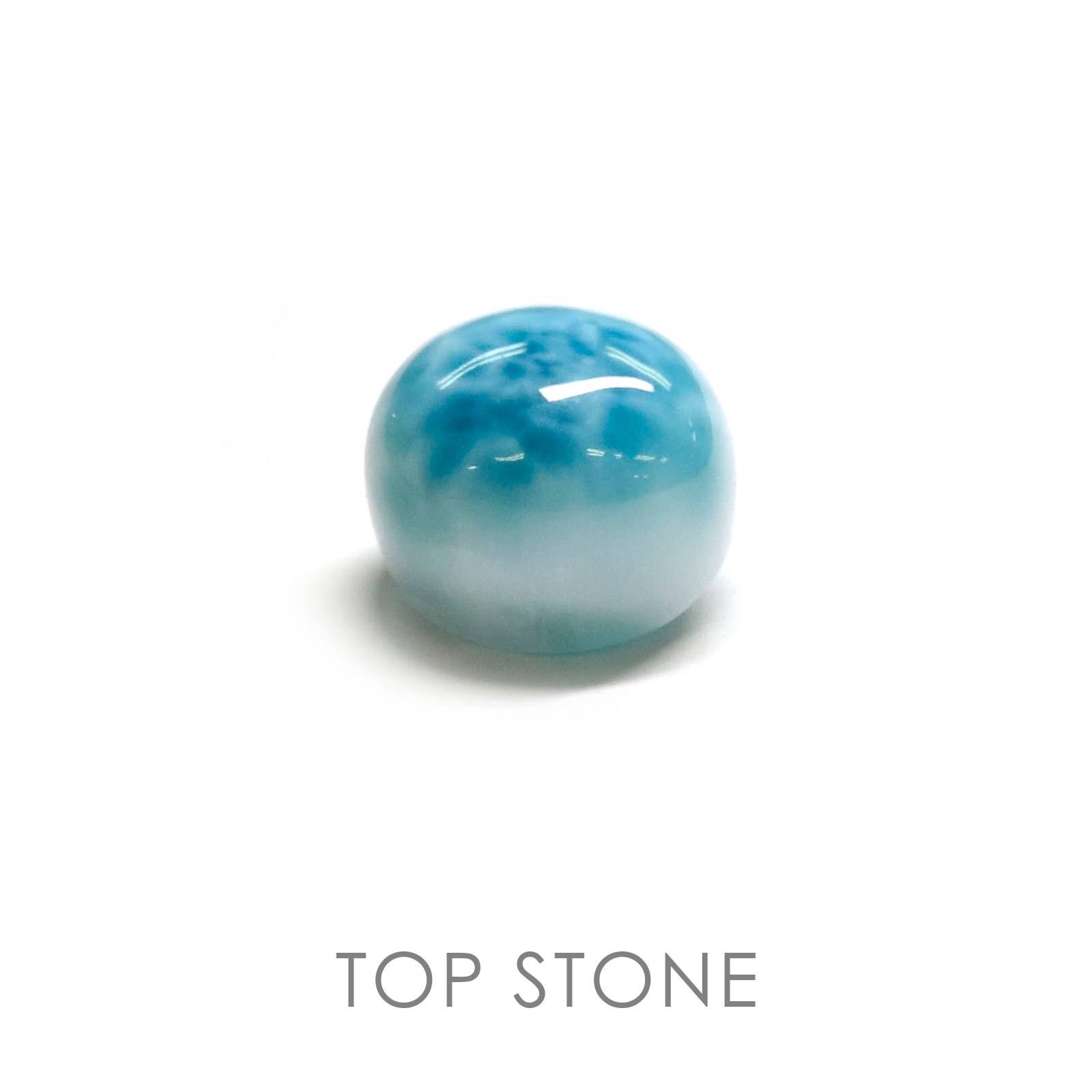 ラリマー ドミニカ産 ルース 14.10ct[20052284]13.4×12.2mm前後