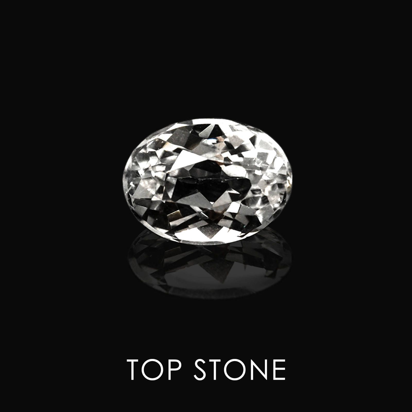 ゴッシェナイト ブラジル産 ルース 1.46ct[20052260]8×6mm前後