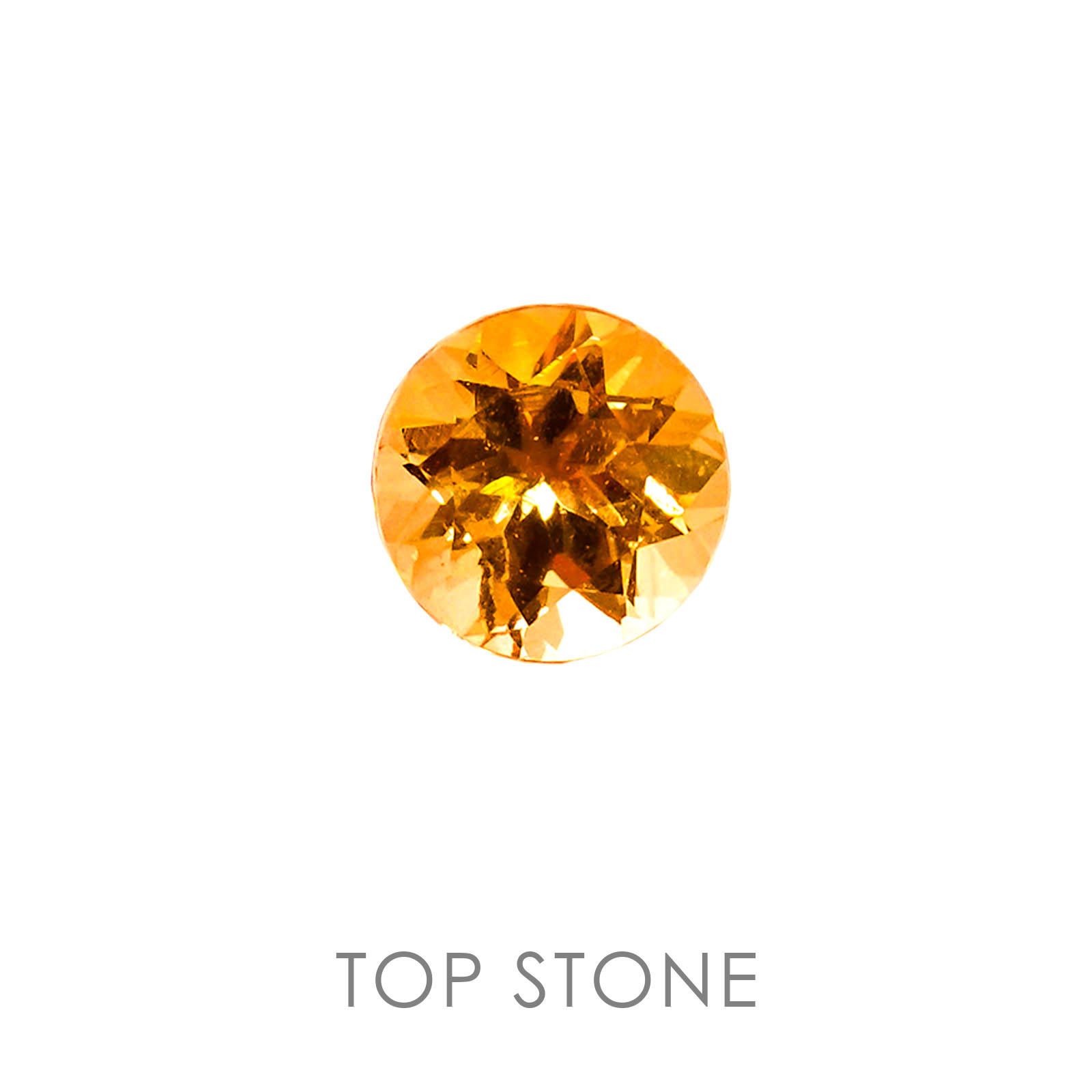 スペサルティンガーネット マンダリンオレンジカラー タンザニア産 ルース 0.24ct[20052483]3.5×3.5mm前後 | TOP  STONE(トップストーン)