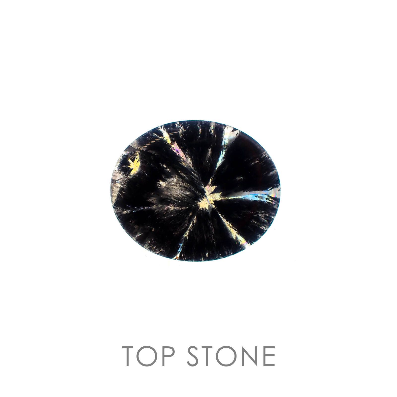 トラピッチェクォーツ ブラジル・ミナスジェライス産(偏光板2枚付き) 14.00ct[20063234]24.1×20.2mm前後