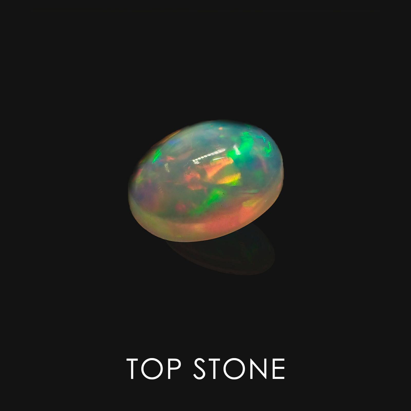 エチオピアオパール(宝石名オパール) エチオピア産 1.32ct 識別済[20063538]8.9×7mm前後