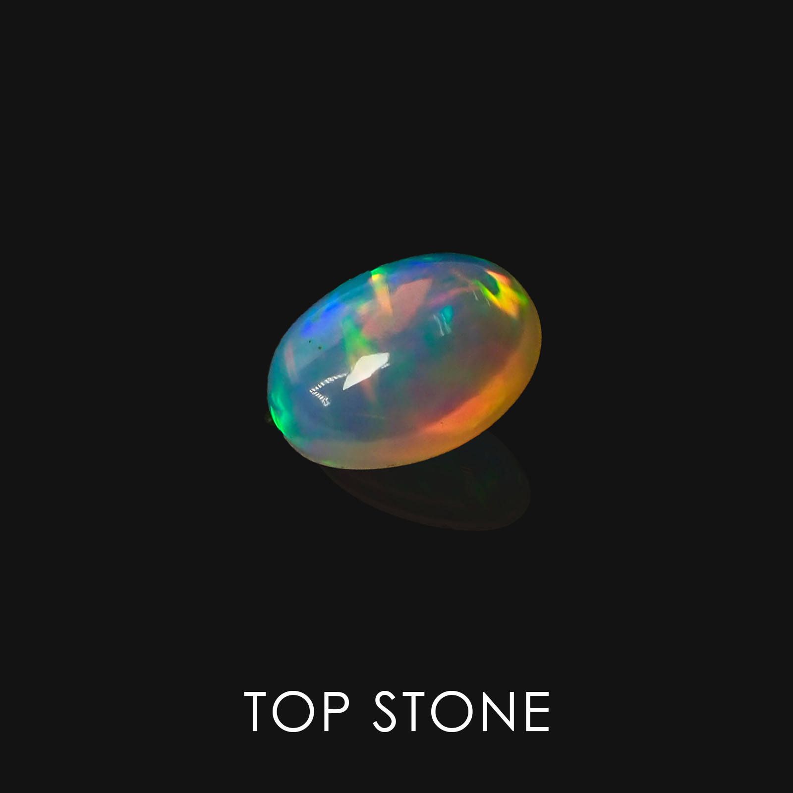 エチオピアオパール(宝石名オパール) エチオピア産 1.05ct 識別済[20063536]9×7mm前後