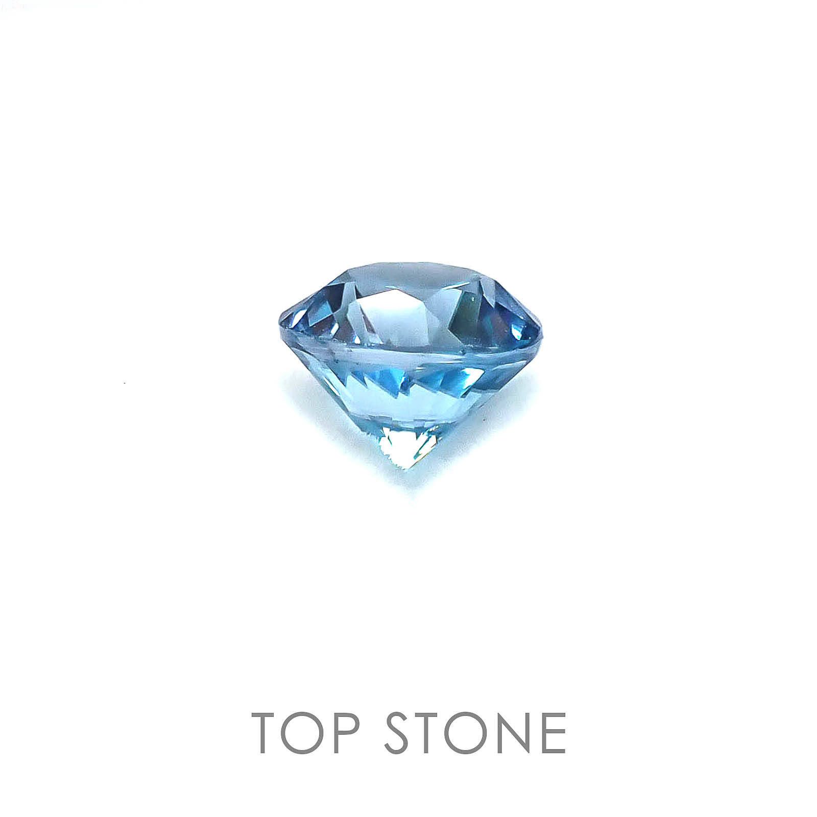 ブルージルコン カンボジア産 ルース 2.17ct[]6.8×6.8mm前後