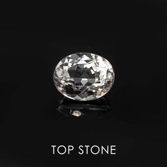 ゴッシェナイト ブラジル産 ルース 3.2ct[]10.1×7.8mm前後