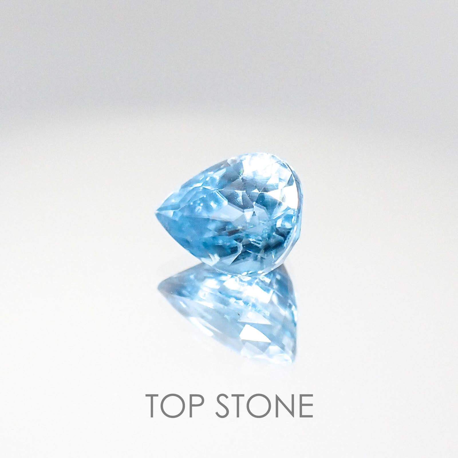 ブルージルコン カンボジア産 ルース 2.15ct[20063294]7.9×6mm前後