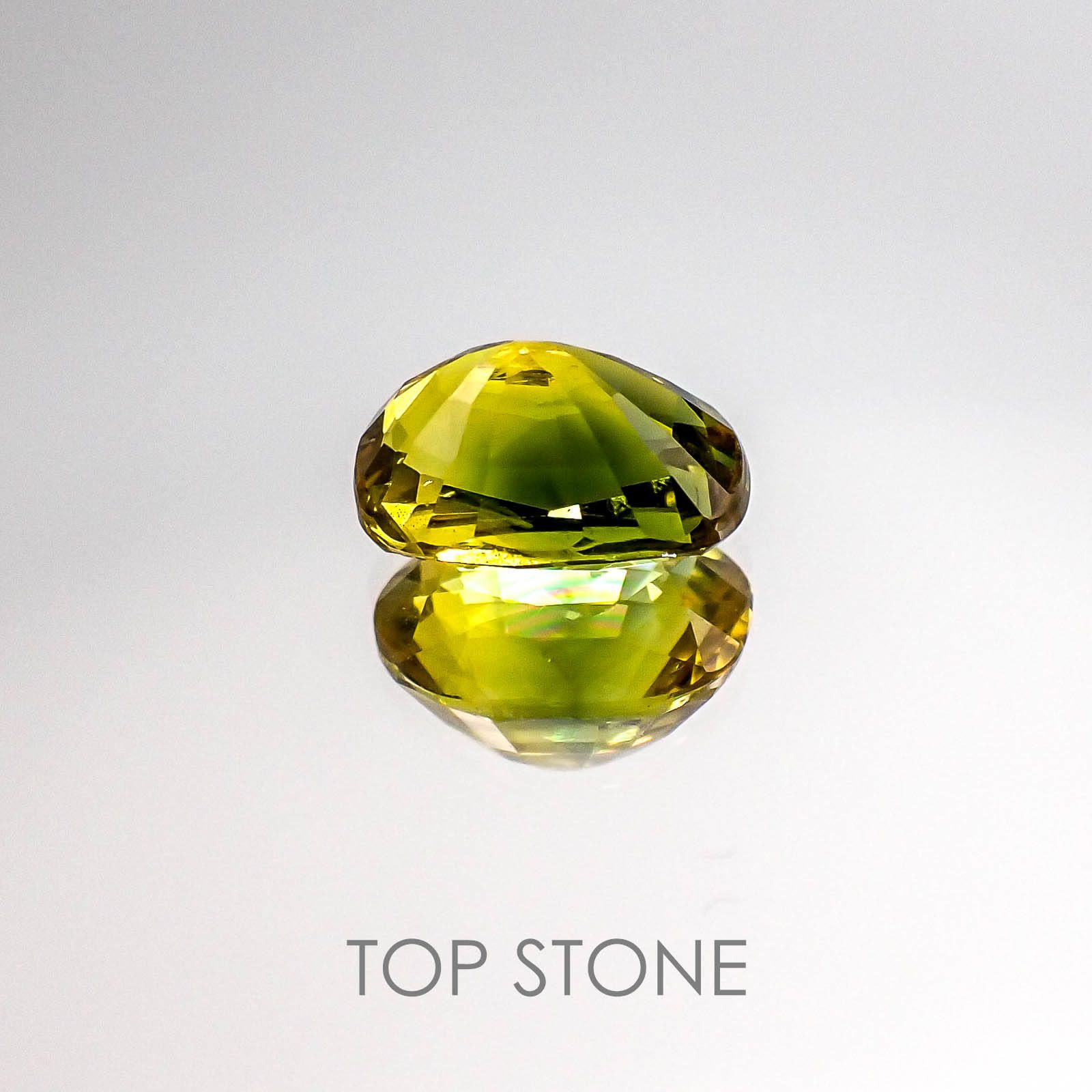 パーティカラーサファイア(宝石名パーティカラード・サファイア) タイ産 2.98ct 識別済[20063231]9.2×6.5mm前後