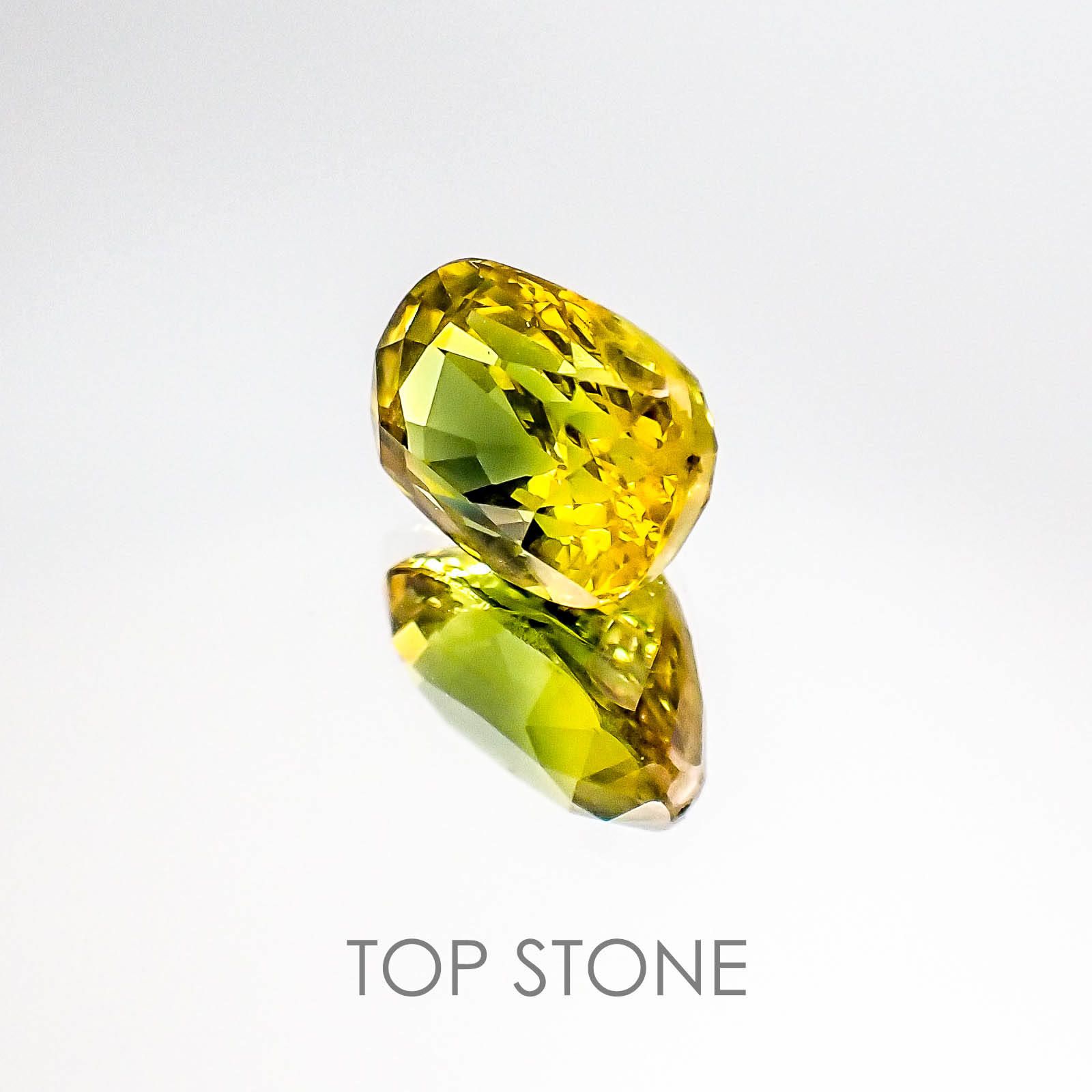 パーティカラーサファイア(宝石名パーティカラード・サファイア) タイ産 2.98ct 識別済[20063231]9.2×6.5mm前後