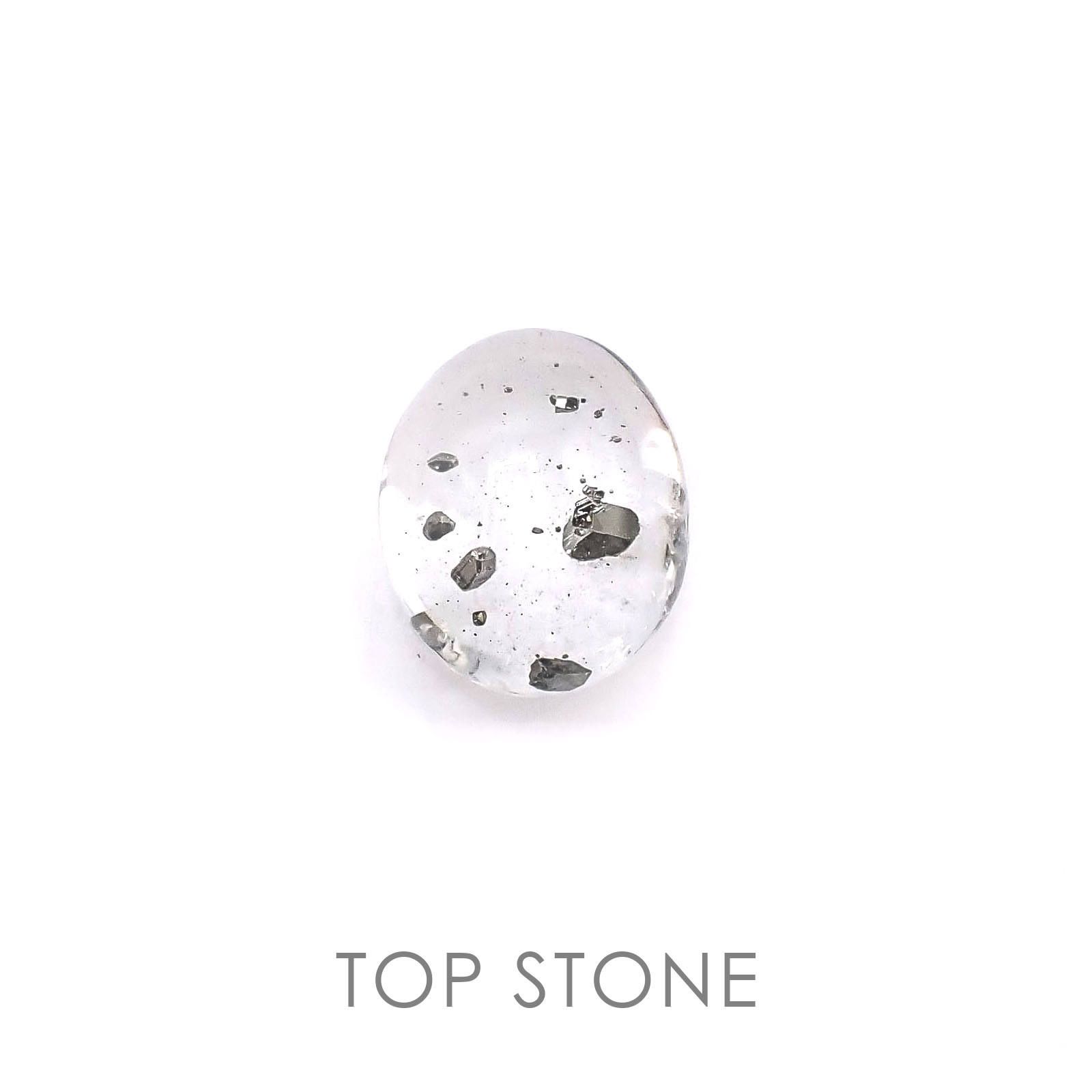 パイライトインクォーツ マダガスカル産 ルース 6.53ct[]13×10.8mm前後