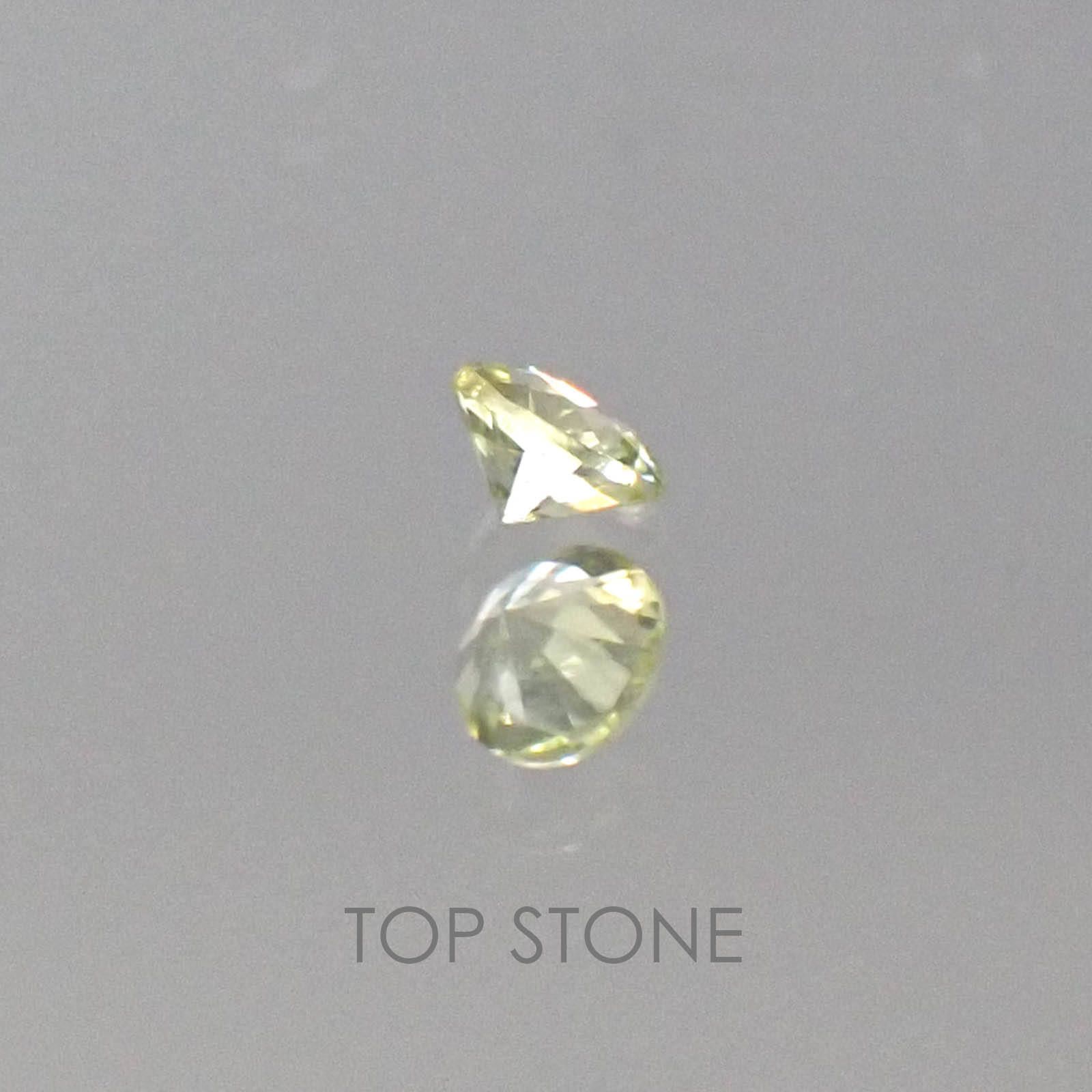パラサイティック ペリドット 採取地：ロシア・セムチャン ソーティング付き 0.042ct[20063379]2.2×2.2mm前後