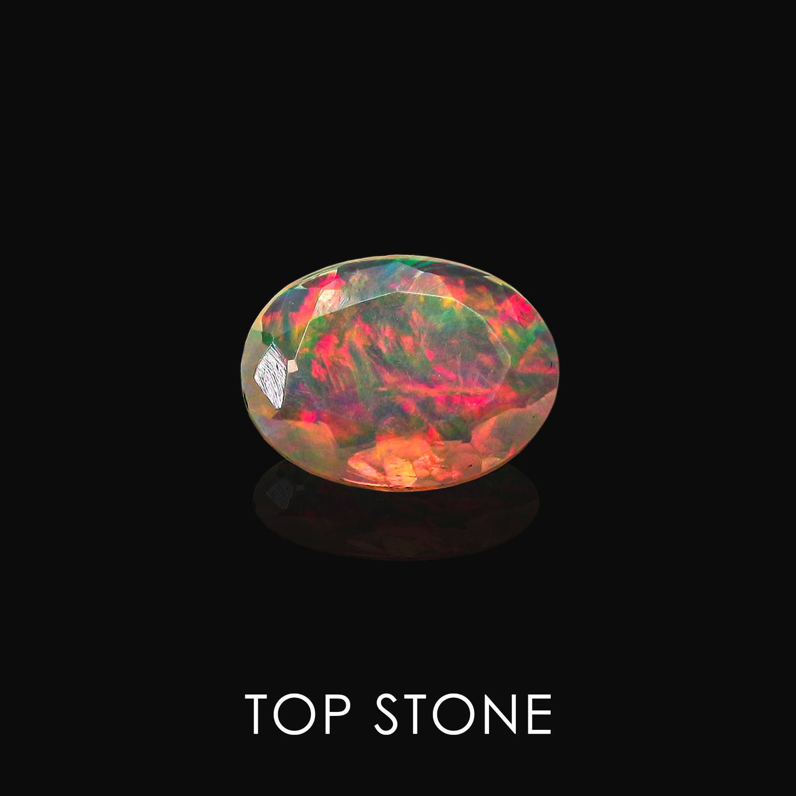 エチオピアンオパール エチオピア産 ルース 0.58ct[20062762]7.9×6mm前後