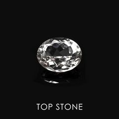 ゴッシェナイト ブラジル産 ルース 2.94ct[]10.1×8.1mm前後