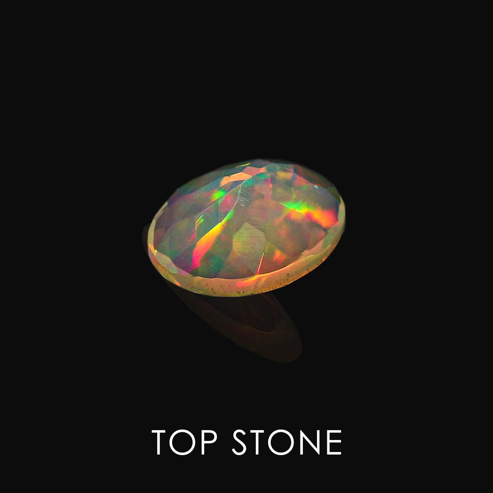 エチオピアンオパール エチオピア産 ルース 0.64ct[20062750]7.8×5.8mm前後