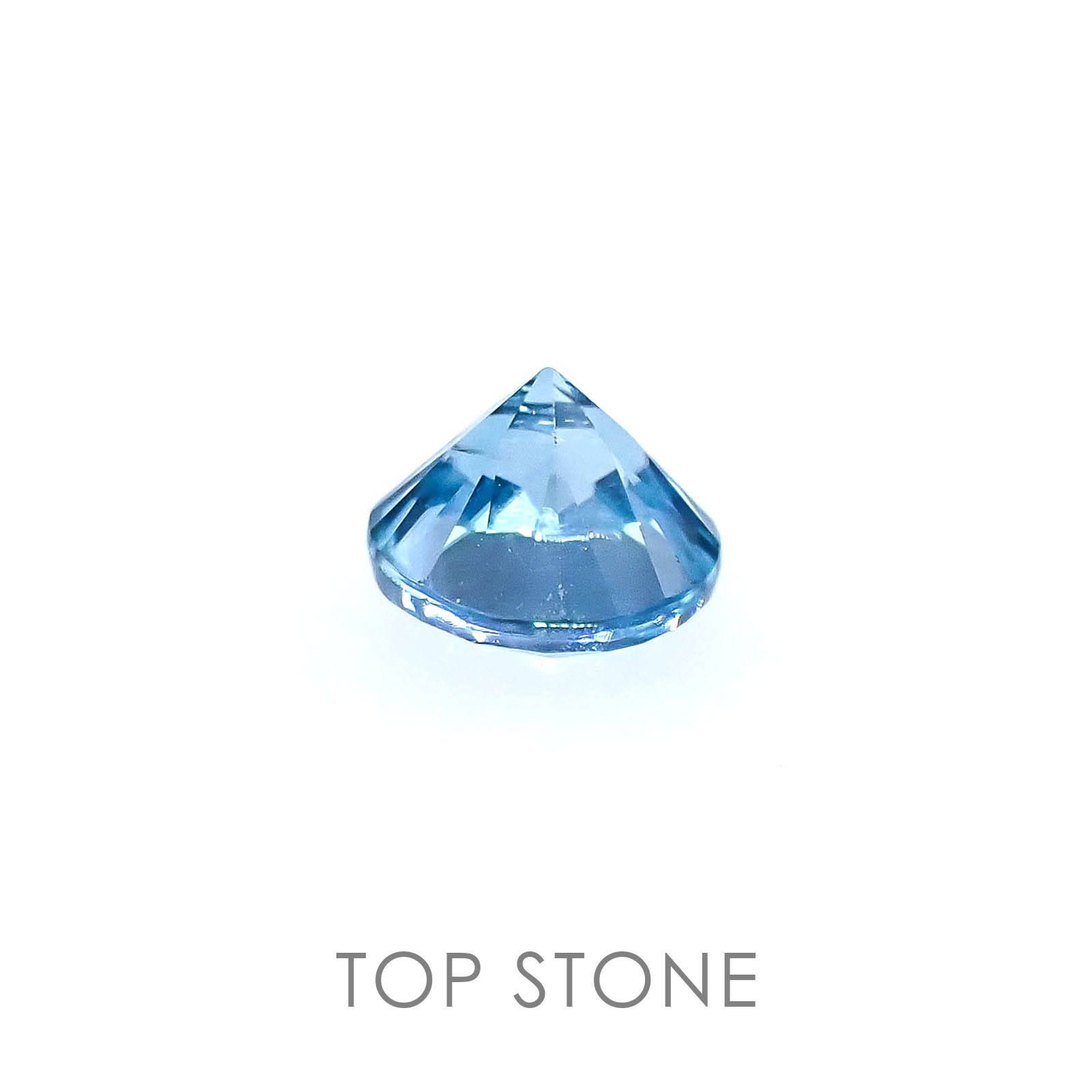 ブルージルコン カンボジア産 ルース 0.87ct[]5.1×5.1mm前後