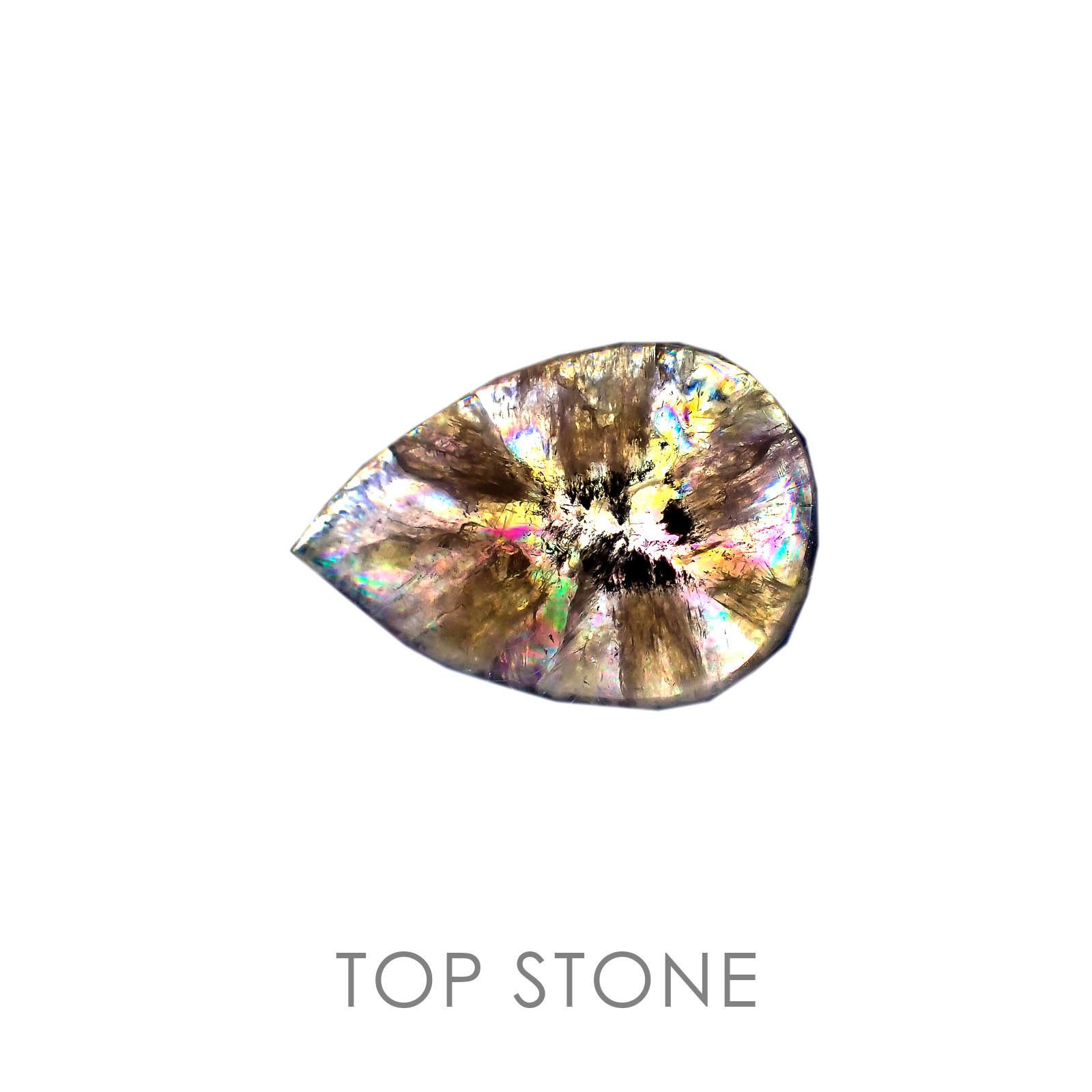 トラピッチェアメトリン ミナスジェライス ブラジル産 ルース(偏光板2枚付き) 11.30ct[20063242]23.6×16.3mm前後