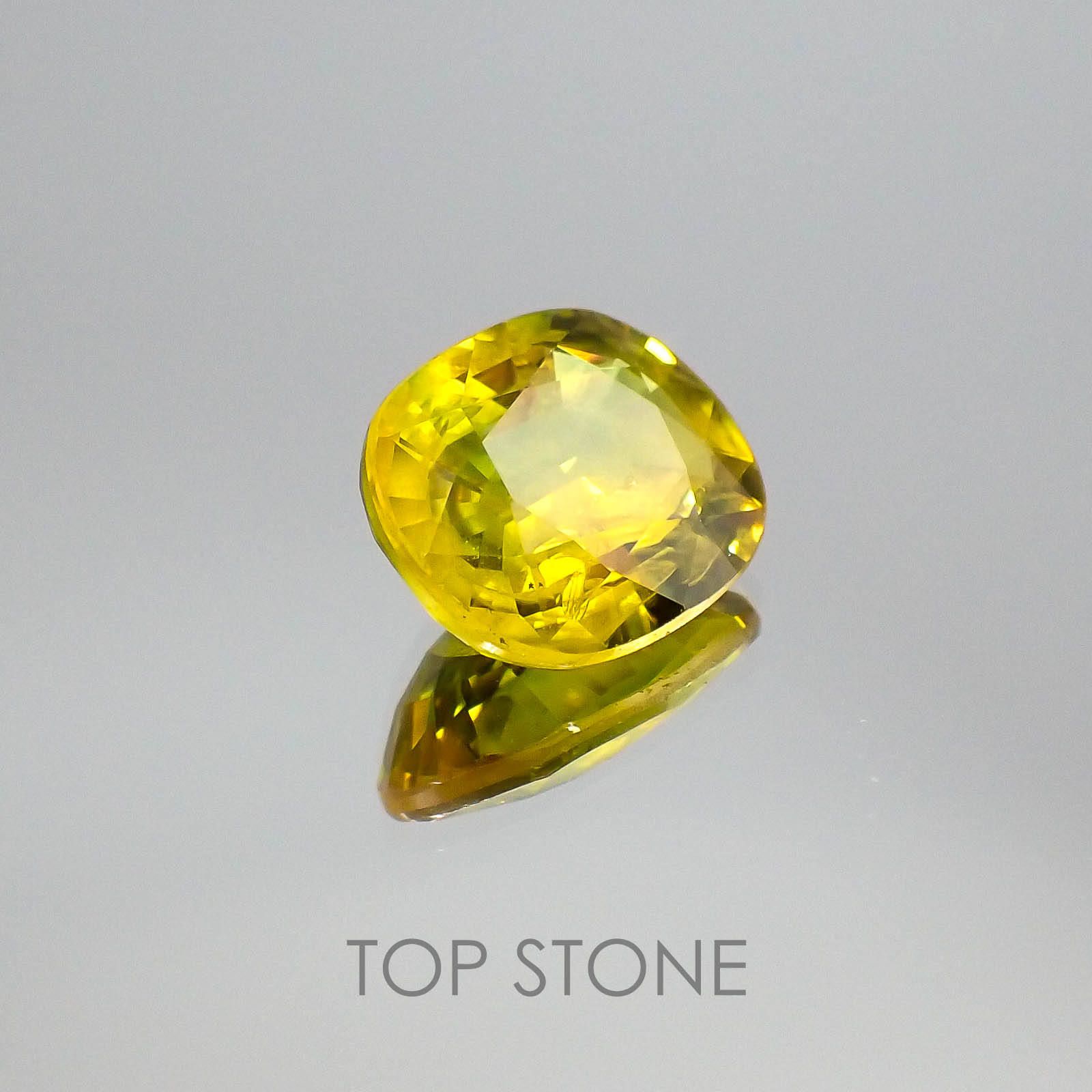 パーティカラーサファイア(宝石名パーティカラード・サファイア) タイ産 4.64ct 識別済[20063227]11.2×9mm前後