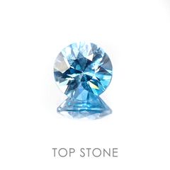 ブルージルコン(宝石名ジルコン) カンボジア産 1.89ct 識別済[20063292]7×7mm前後
