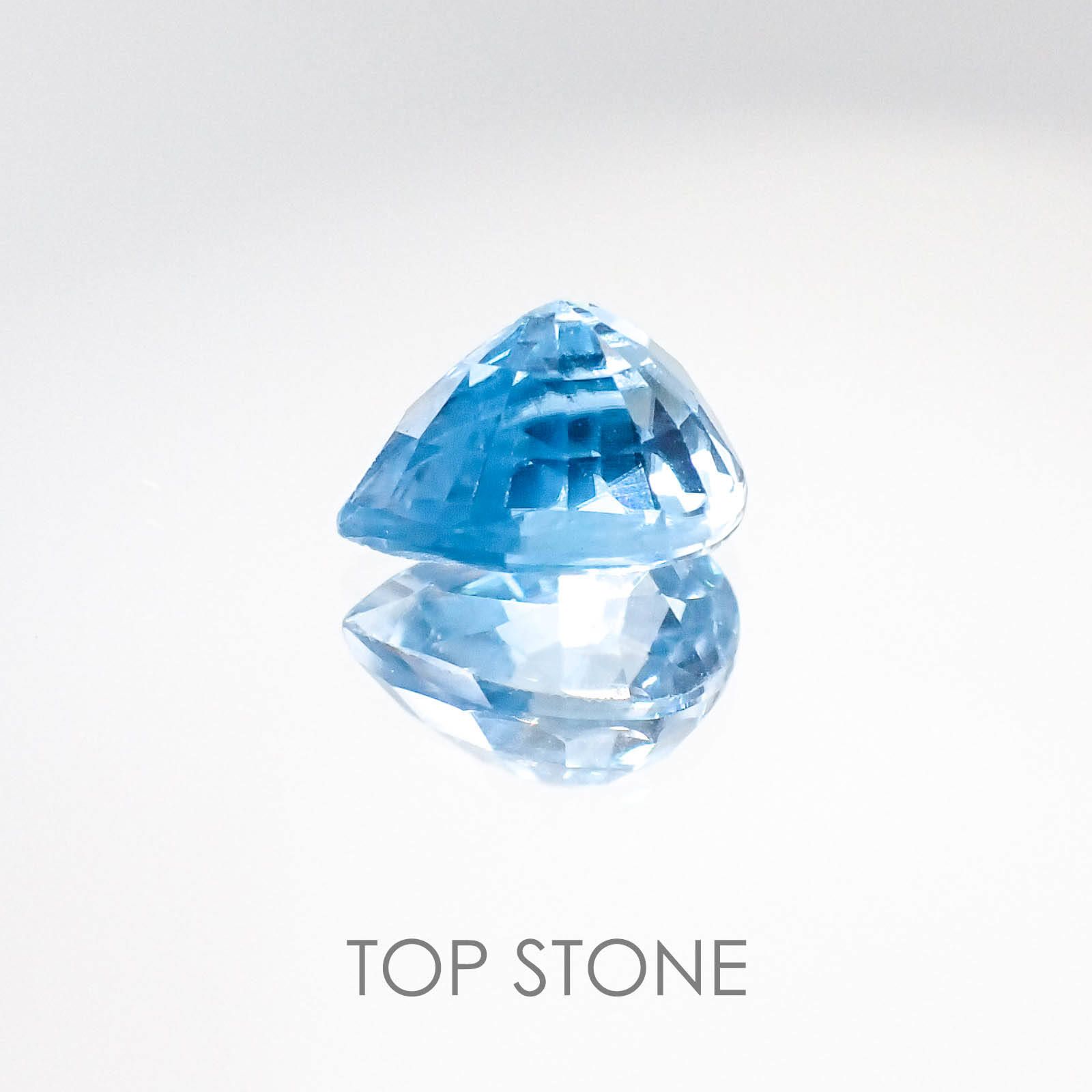 ブルージルコン カンボジア産 ルース 2.15ct[20063294]7.9×6mm前後