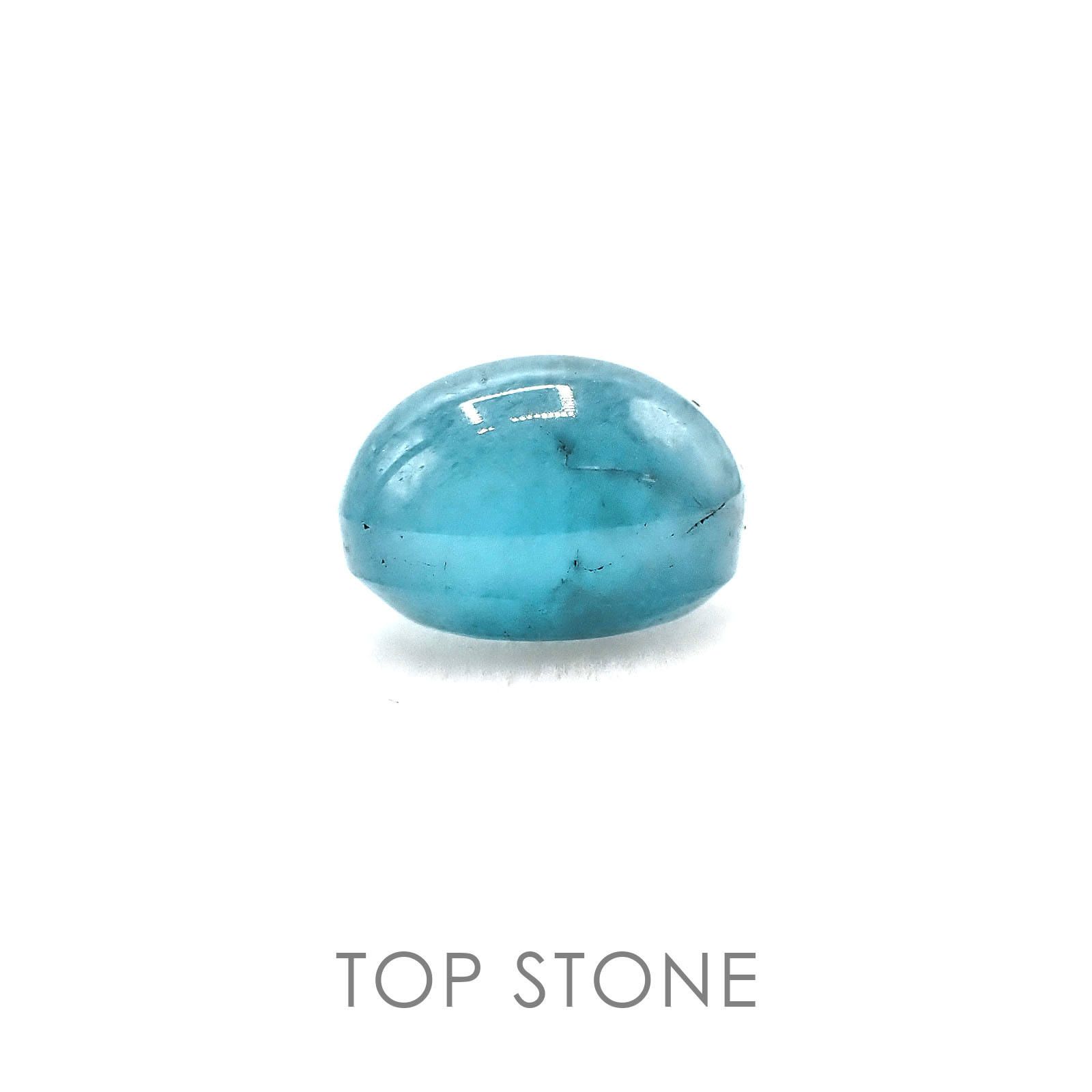 アパタイトキャッツアイ(宝石名アパタイト) マダガスカル産 4.62ct 識別済[20063170]8.1×10.1mm前後