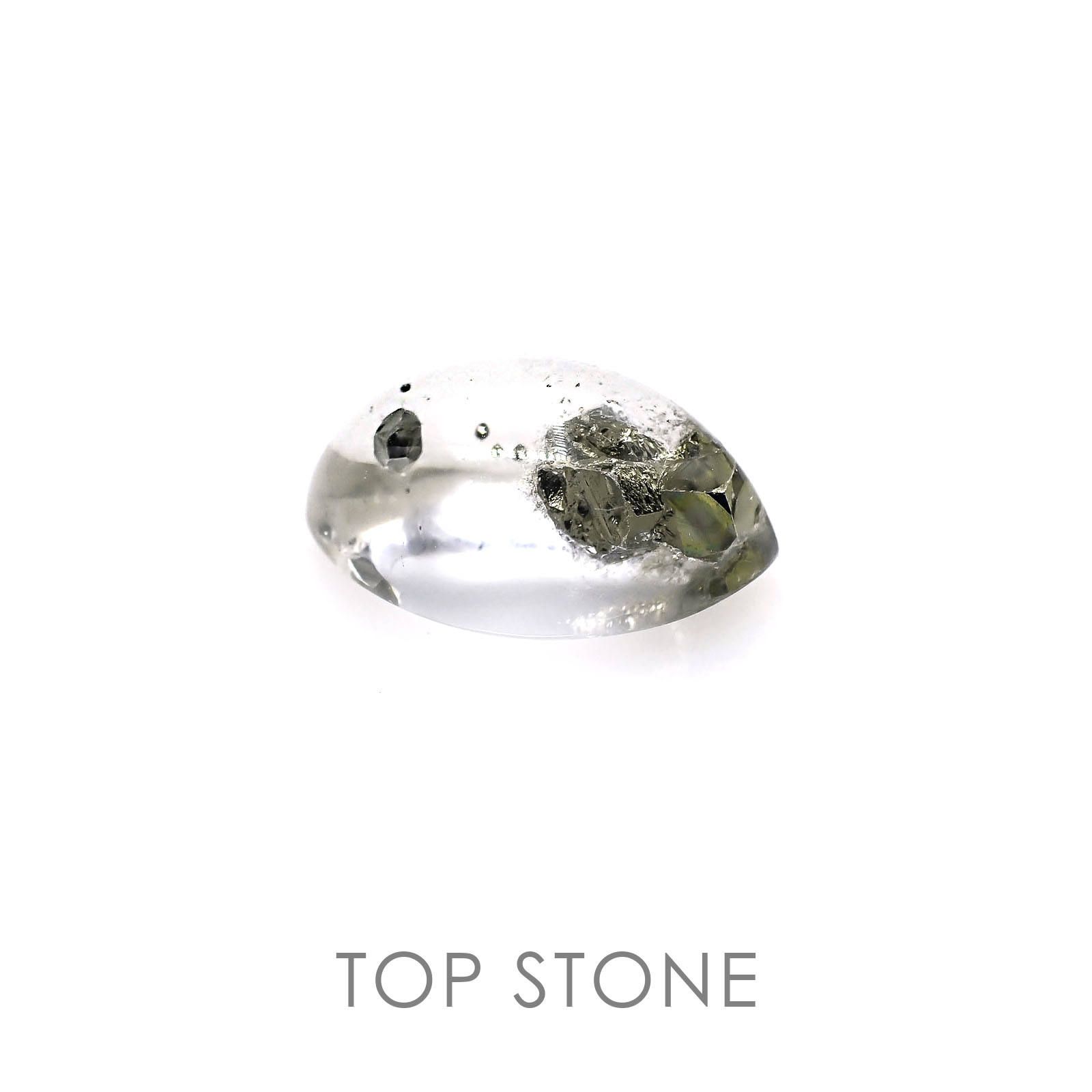 パイライトインクォーツ マダガスカル産 ルース 12.21ct[]18.5×11.4mm前後 | TOP STONE(トップストーン)