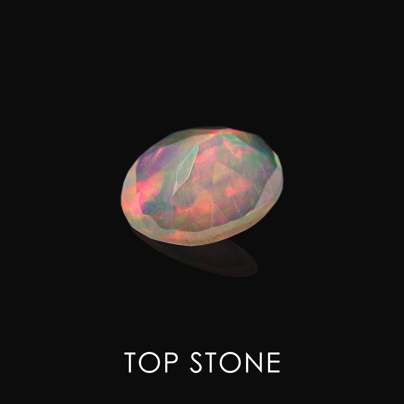 エチオピアンオパール エチオピア産 ルース 0.75ct[20062758]7.9×6.1mm前後