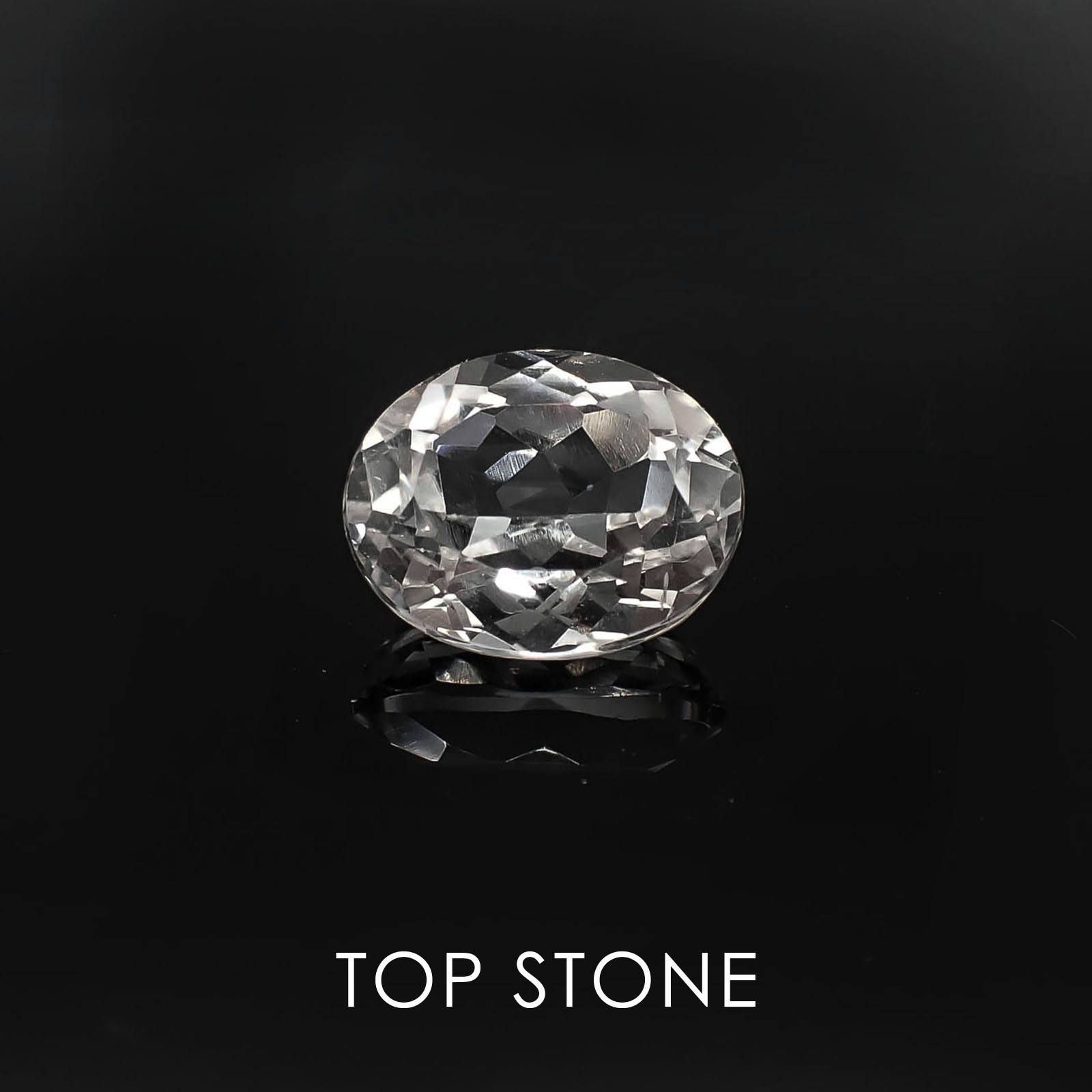 ゴッシェナイト ブラジル産 ルース 3.08ct[]10.1×7.9mm前後