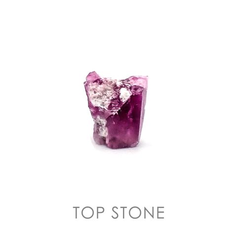 レッドベリル(宝石名レッド・ベリル) アメリカ・ユタ州産 原石・結晶 0.60ct 識別済[20063011]5.3×4.9mm前後
