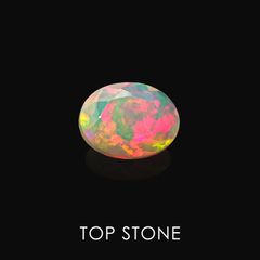 エチオピアンオパール エチオピア産 ルース 0.79ct[20062761]7.9×6.1mm前後