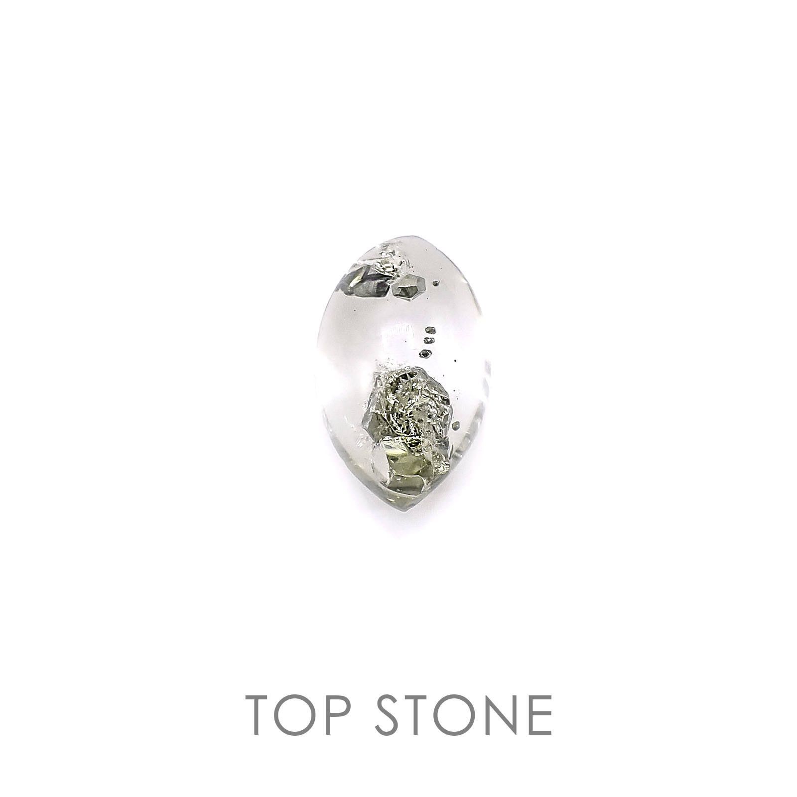 パイライトインクォーツ マダガスカル産 ルース 12.21ct[]18.5×11.4mm前後 | TOP STONE(トップストーン)