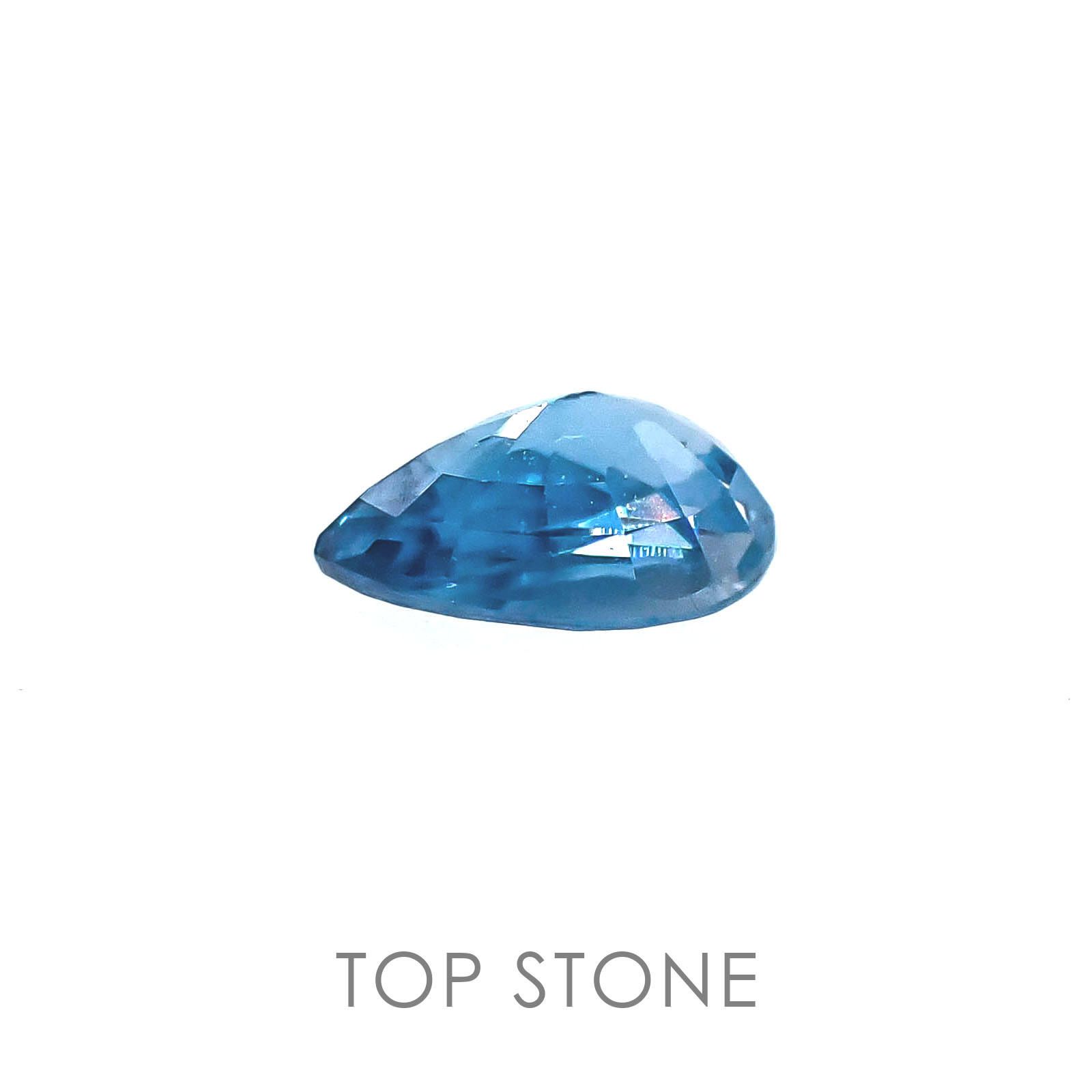 ブルージルコン カンボジア産 ルース 0.6ct[]5.8×3.9mm前後
