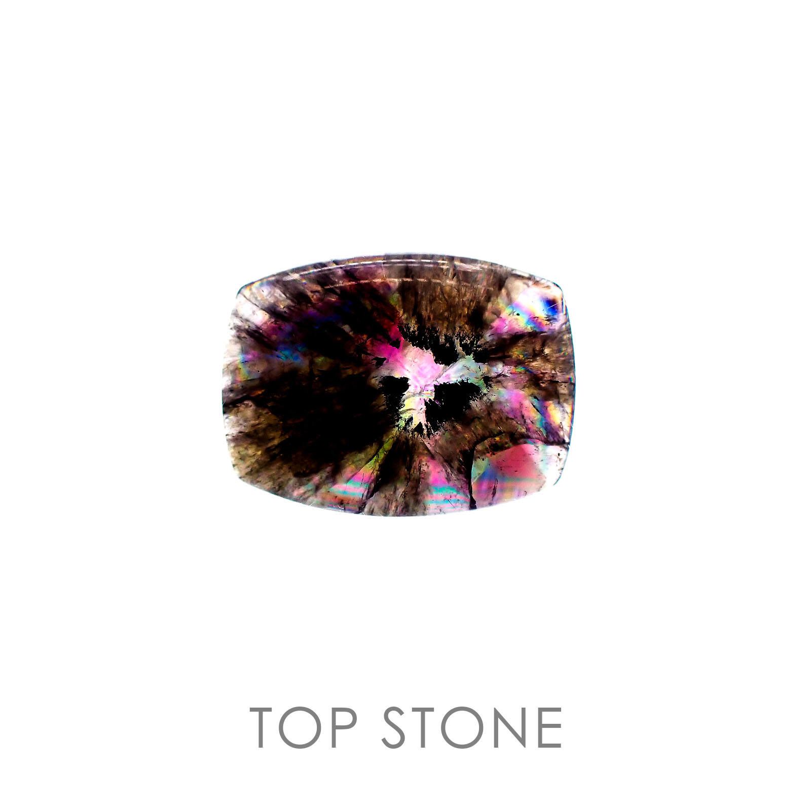 トラピッチェアメトリン ミナスジェライス ブラジル産 ルース(偏光板2枚付き) 8.61ct[]19.2×14.6mm前後