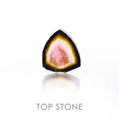 ウォーターメロントルマリン(宝石名トルマリン) ブラジル産 原石・結晶 2.41ct 識別済[20063251]10.5×9.4mm前後