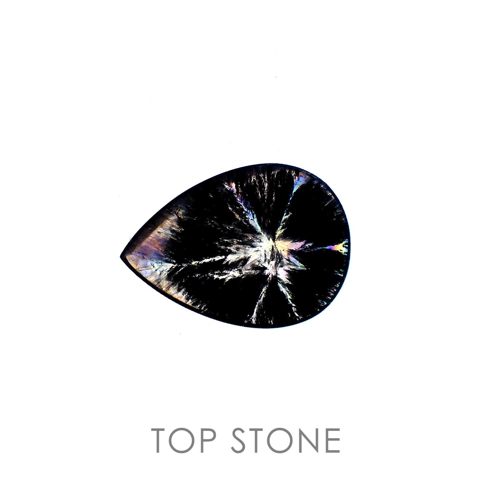 トラピッチェクォーツ ブラジル・ミナスジェライス産(偏光板2枚付き) 8.71ct[20063240]22.2×16.1mm前後